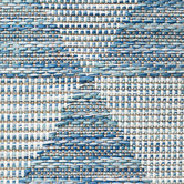 Network Rugs Blue Terrace Geometric Flat-Woven Indoor/Outdoor Runner