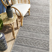 Network Rugs Grey Terrace Flat-Woven Runner