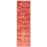 Network Rugs Coral Bamboo Silk &amp; Acrylic Runner