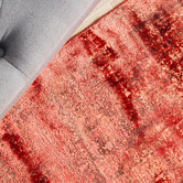 Network Rugs Coral Bamboo Silk &amp; Acrylic Runner