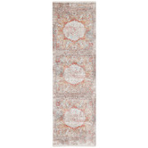 Network Rugs Terracotta Bamboo Silk &amp; Acrylic Runner