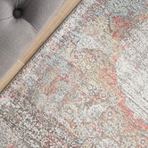 Network Rugs Terracotta Bamboo Silk &amp; Acrylic Runner