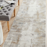 Network Rugs Natural Bamboo Silk &amp; Acrylic Runner