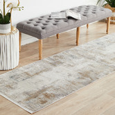 Network Rugs Natural Bamboo Silk &amp; Acrylic Runner