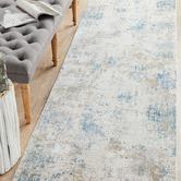 Network Rugs Sky Bamboo Silk &amp; Acrylic Runner