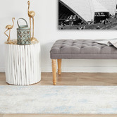 Network Rugs Sky Bamboo Silk &amp; Acrylic Runner