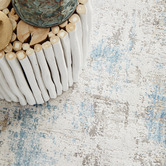 Network Rugs Sky Bamboo Silk &amp; Acrylic Runner