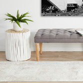 Network Rugs Stone Bamboo Silk &amp; Acrylic Runner