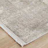 Network Rugs Stone Bamboo Silk &amp; Acrylic Runner