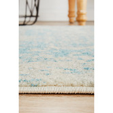 Network Rugs Bone, White & Blue Art Moderne Cezanne Runner | Temple ...