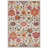 Network Rugs Multi-Coloured Wildflower Vintage-Look Rug