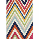 Network Rugs Stunning Chevron Multi Coloured Rug