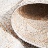 Network Rugs Grey &amp; Peach Vintage Look Isabelle Aztec Rug