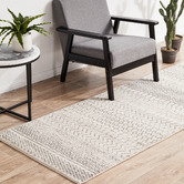 Network Rugs Grey Reetta Tribal Runner