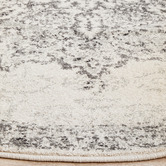 Network Rugs Silver Vintage Look Hilda Round Rug