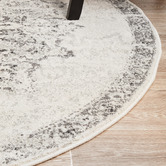 Network Rugs Silver Vintage Look Hilda Round Rug