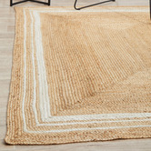 Network Rugs Natural &amp; White Kyros Hand-Braided Jute Rug