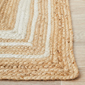 Network Rugs Natural &amp; White Kyros Hand-Braided Jute Rug