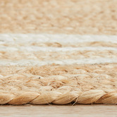 Network Rugs Natural &amp; White Kyros Hand-Braided Jute Rug