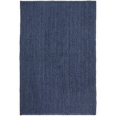 Network Rugs Navy Hand-Braided Jute Rug