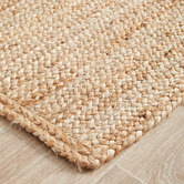 Network Rugs Natural Hand-Braided Jute Runner