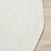 Network Rugs Off-White Hand-Braided Jute Oval Rug