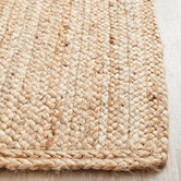 Network Rugs Natural Hand-Braided Jute Runner