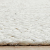 Network Rugs Off-White Hand-Braided Jute Oval Rug
