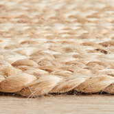 Network Rugs Natural Hand-Braided Jute Runner