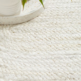 Network Rugs Off-White Hand-Braided Jute Oval Rug