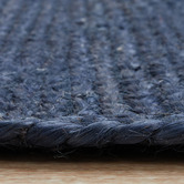 Network Rugs Navy Hand-Braided Jute Rug