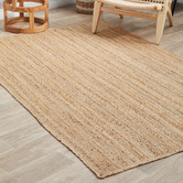 Network Rugs Natural Hand-Braided Jute Rug