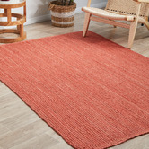 Network Rugs Terracotta Hand-Braided Jute Rug