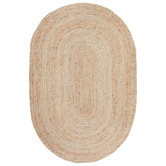 Network Rugs Natural Hand-Braided Jute Oval Rug