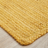 Network Rugs Yellow Hand-Braided Jute Rug