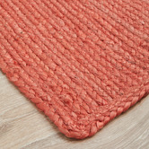 Network Rugs Terracotta Hand-Braided Jute Rug
