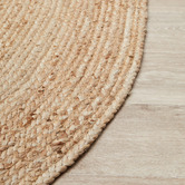 Network Rugs Natural Hand-Braided Jute Oval Rug