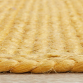 Network Rugs Yellow Hand-Braided Jute Rug