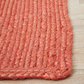 Network Rugs Terracotta Hand-Braided Jute Rug