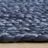 Network Rugs Navy Hand-Braided Jute Runner