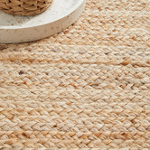 Network Rugs Natural Hand-Braided Jute Rug