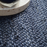 Network Rugs Navy Hand-Braided Jute Runner