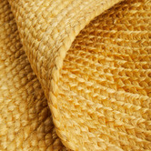 Network Rugs Yellow Hand-Braided Jute Rug