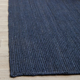 Network Rugs Navy Hand-Braided Jute Rug