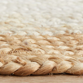Network Rugs White &amp; Natural Bricius Hand-Braided Jute Runner