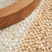 Network Rugs White &amp; Natural Bricius Hand-Braided Jute Runner