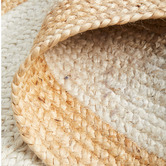 Network Rugs White &amp; Natural Bricius Hand-Braided Jute Runner