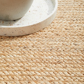 Network Rugs Natural &amp; White Kyros Hand-Braided Jute Oval Rug