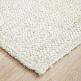 Network Rugs White Hand-Braided Jute Runner
