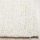 Network Rugs White Hand-Braided Jute Runner